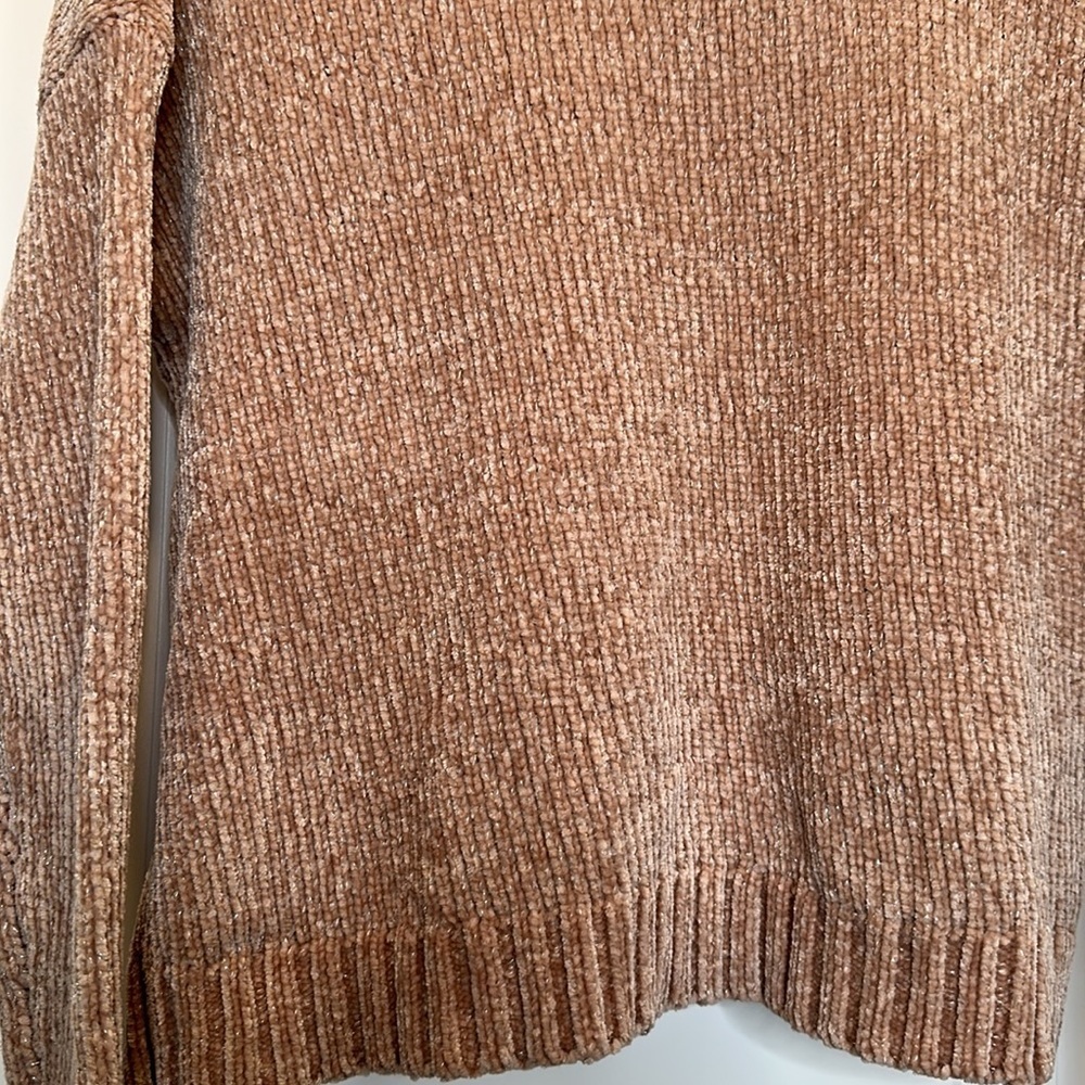 Women’s Aerie Pink Chenille Sweater, size Small - Picture 3 of 7